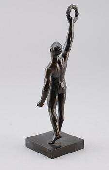 SKULPTUR, patinerad metall, 1900-talets första hälft.