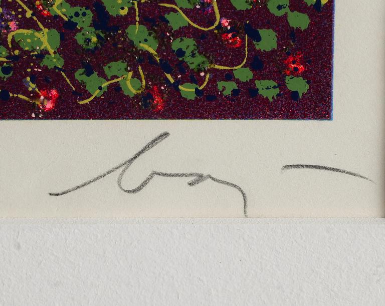 ENRICO BAJ, blandteknik, signerad, numrerad 34/250.