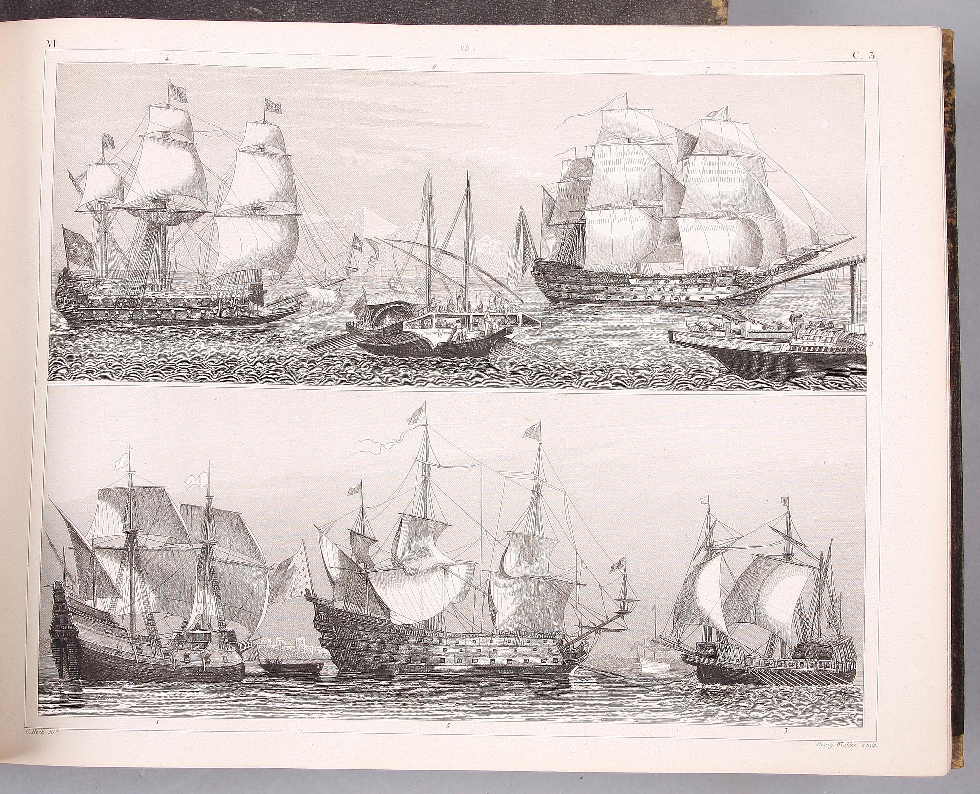 BÖCKER, vol I-II, "Bilder Atlas zum Conversations Lexicon", av Johann Georg Heck, Leipzig 1849.