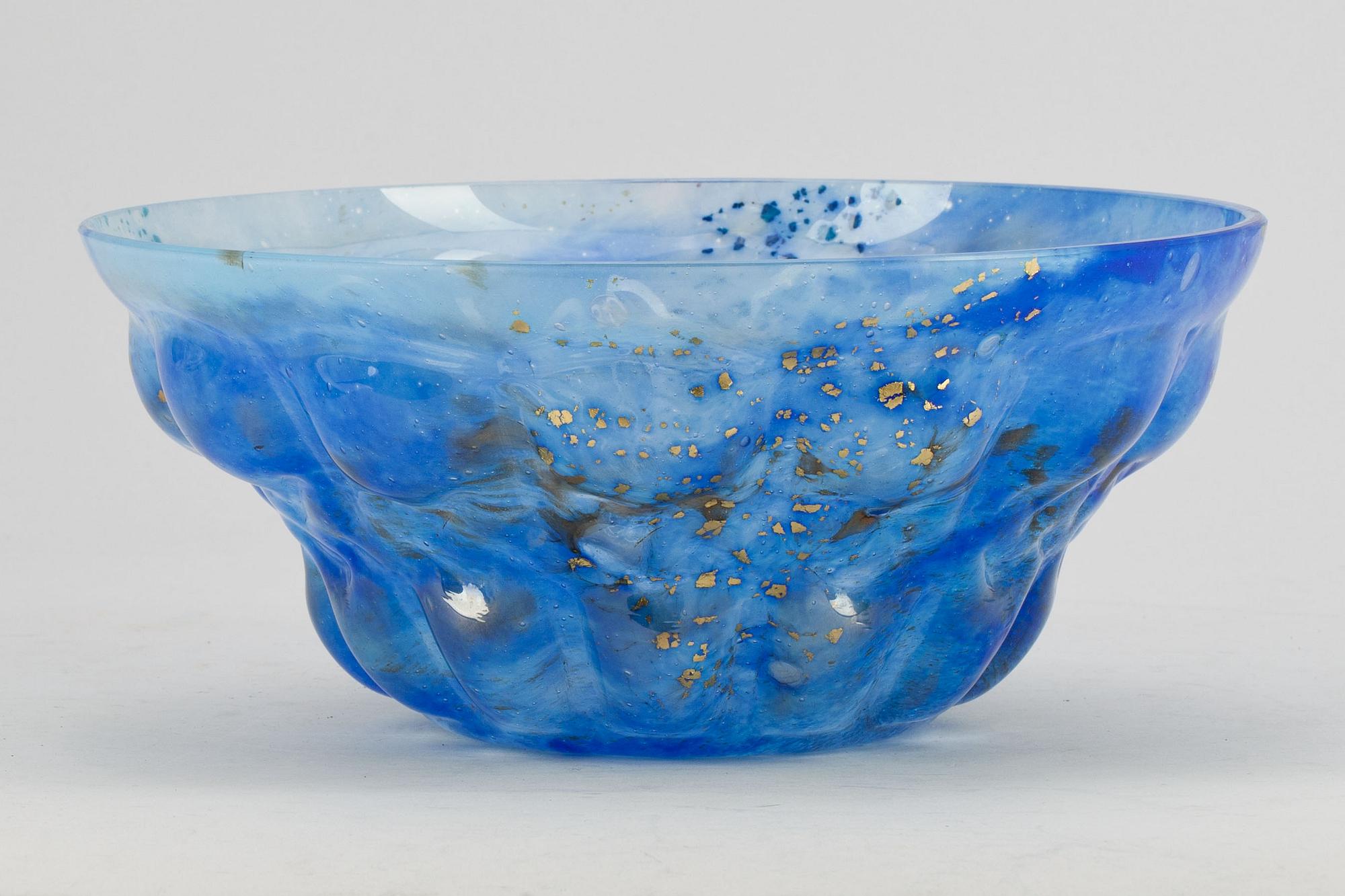 SKÅL, glas, Daum, Nancy, Frankrike, 1900-talets fjärde kvartal.