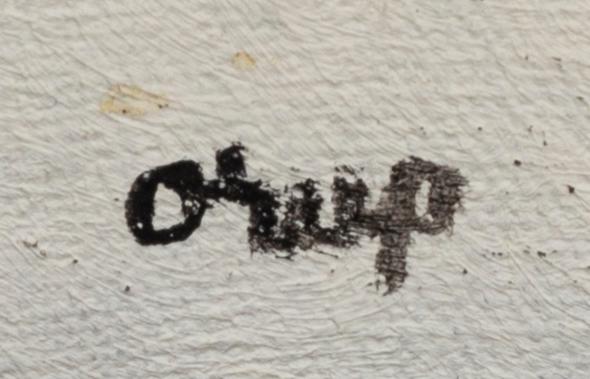 BENGT ORUP, oil on canvas, signed, dated a tergo 1980.