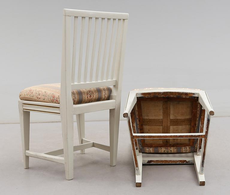 STOLAR, 1 par, sengustavianska, omkring år 1800.