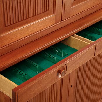 A 'Herrgården' mahogany cabinet by Carl Malmsten for Bodafors, 1960's.