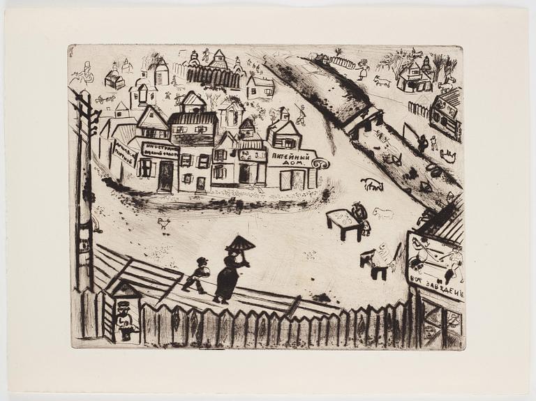 MARC CHAGALL, 71 st etsningar ur upplagan om 285 exemplar på Arches/MBM/J. Perrigot-papper, 1923-1948.