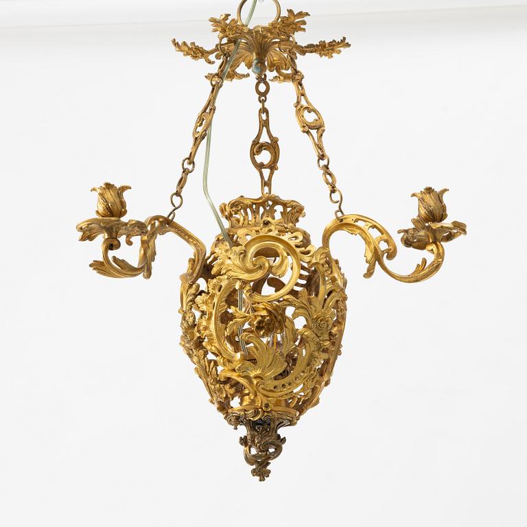 Chandelier, late 19th century, Neo-Rococo.