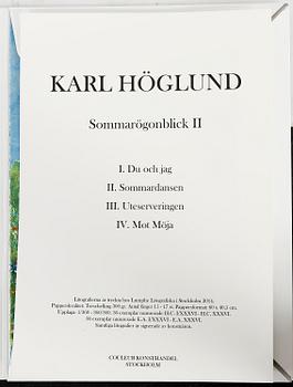 KARL HÖGLUND, färglitografier i mapp "Sommarögonblick II", 2014, signerad och numr 263/360.