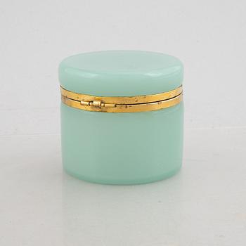 Fratelli Ferro, a glass and brass box, Murano, 1960s.