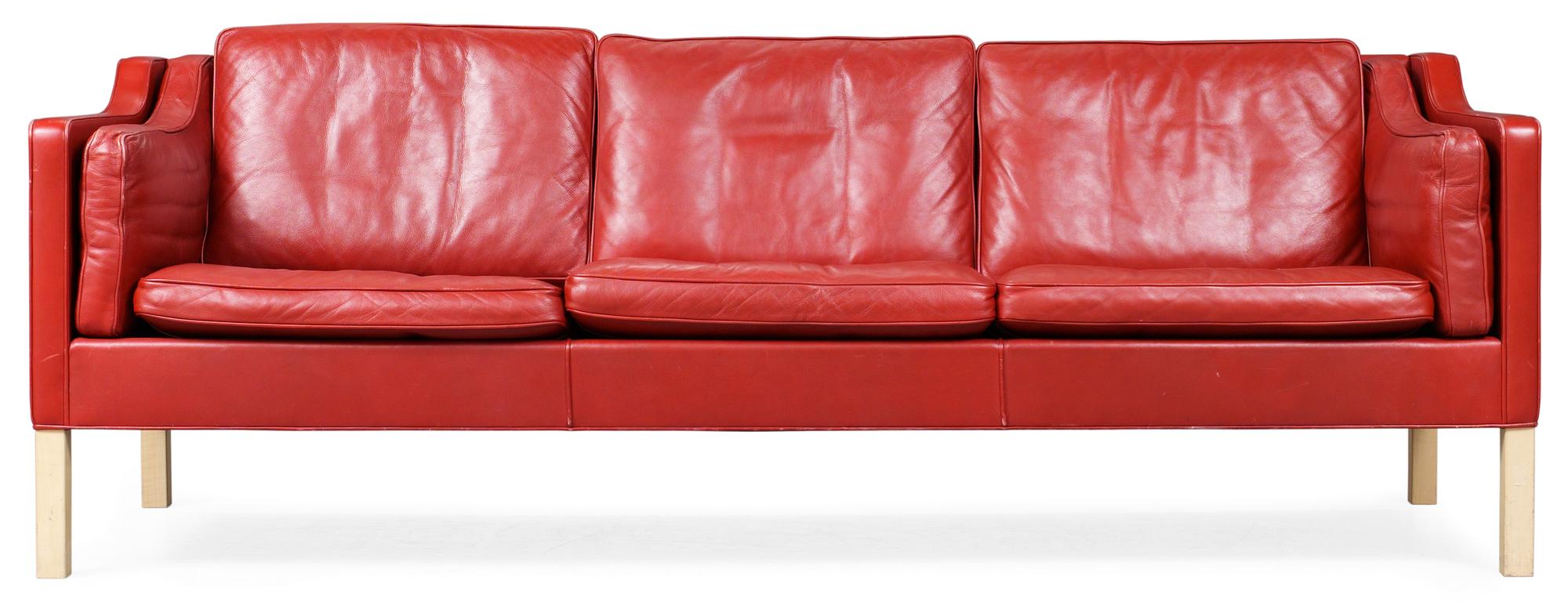 A Borge Mogensen three seated sofa, Fredericia Stolefabrik, Denmark.