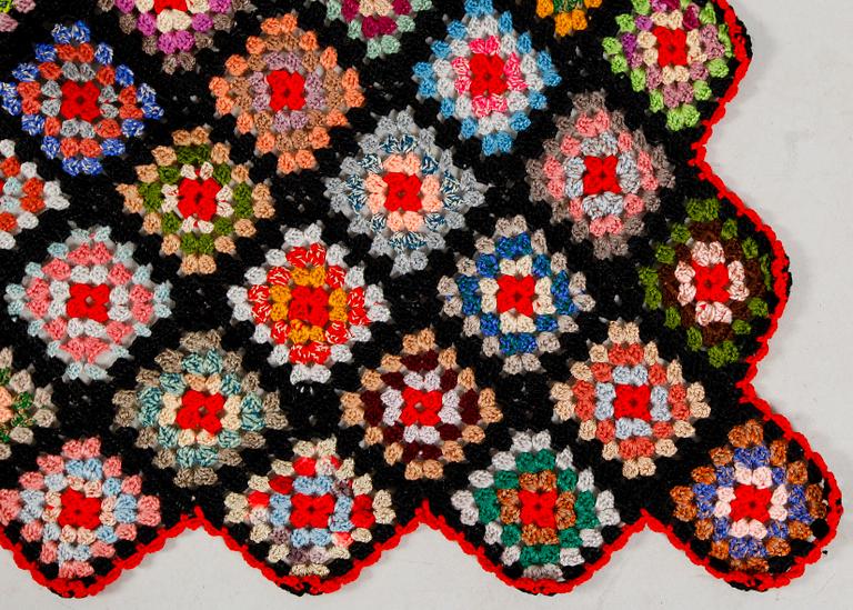 PLÄD, ull, " Mormorsrutan", 1900-talets mitt.