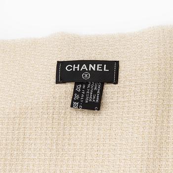 Chanel, a cashmere and silk-mix shawl.