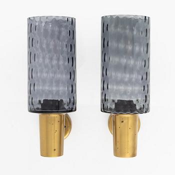 A pair of wall lamps, second half of the 20th century.