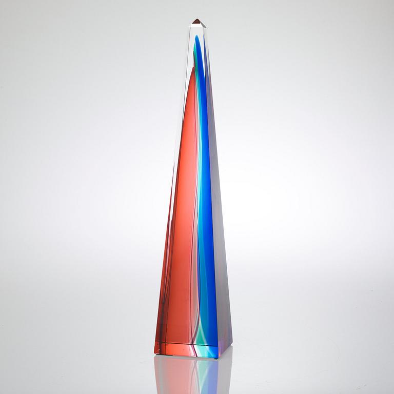An Archimede Seguso glass art object, Murano, Italy.