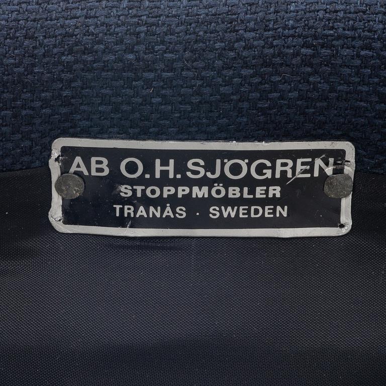 Carl Malmsten, a sofa, "Patron", AB O.H. Sjögren, Tranås, second half of the 20th century.