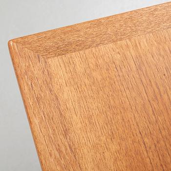 Hans J. Wegner, skrivbord, teak och ek med stålstag, "JH 571", Johannes Hansen, Danmark 1950-60-tal.