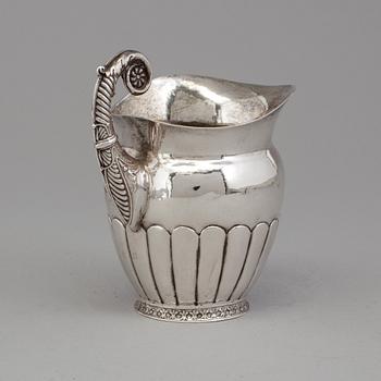 A ZACHRIS LUNDQVIST, silver creamer, empire, 1840.