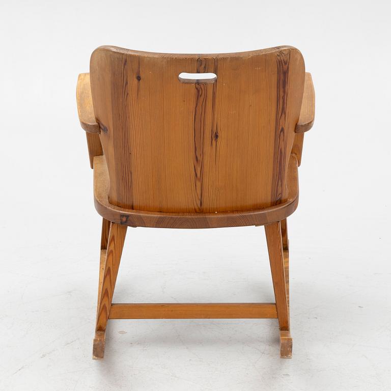 AB ÅBY Furniture Factory, rocking chair, Sportstuga furniture, 1940s-50s.