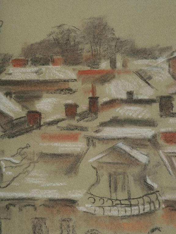 Lotte Laserstein, Vy över hustak.