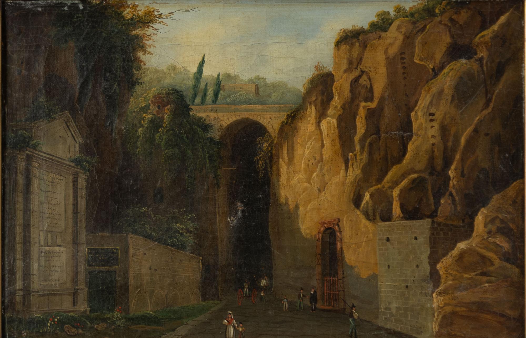 Crypta Neapolitana / Grotta di Posillipo by an unknown artist, 19th century.
