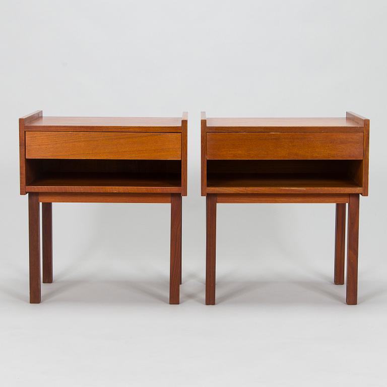 Sängbord, ett par, 1900-talets mitt.