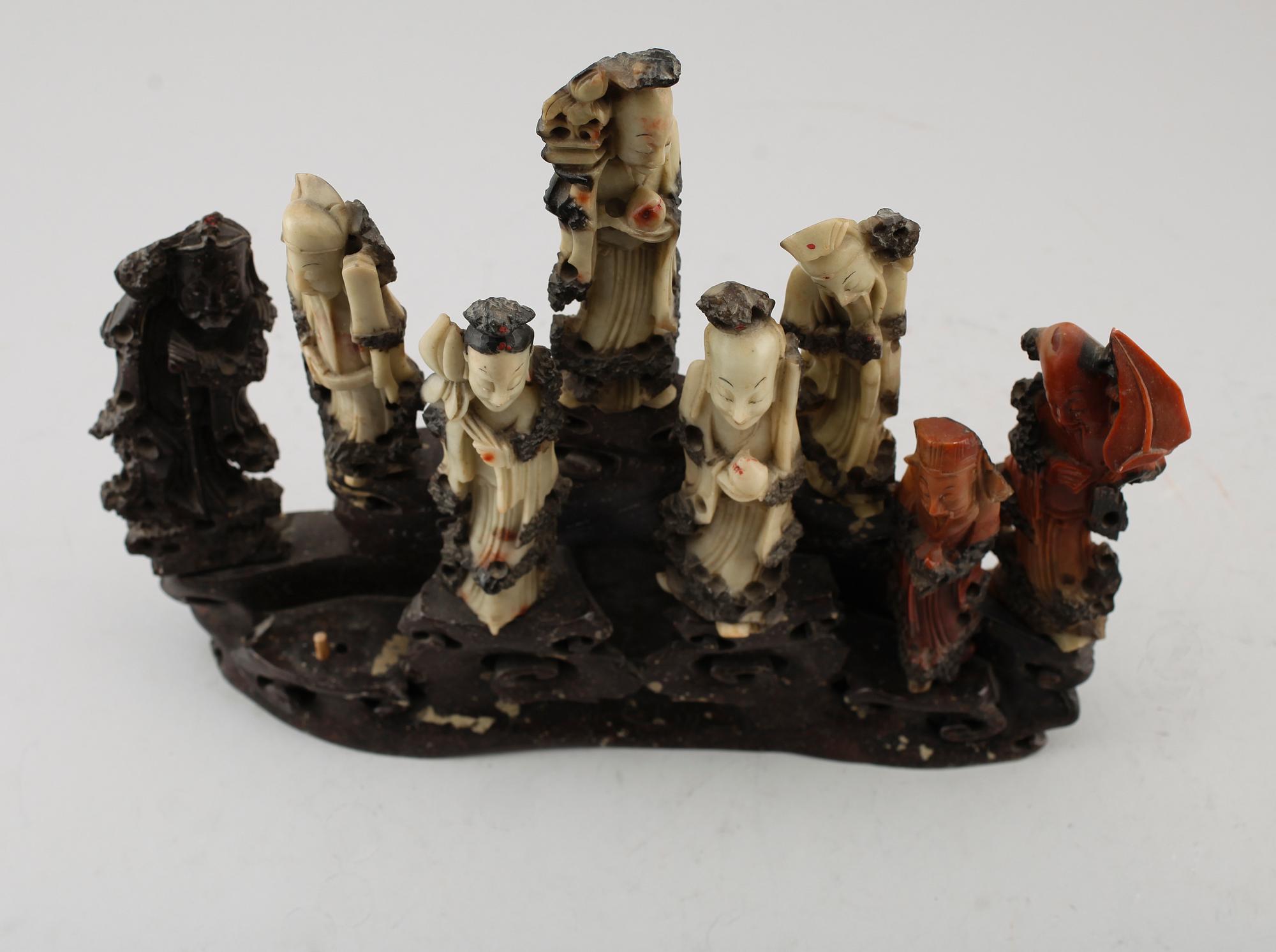SKULPTUR, soapstone, Kina, 1900-tal.