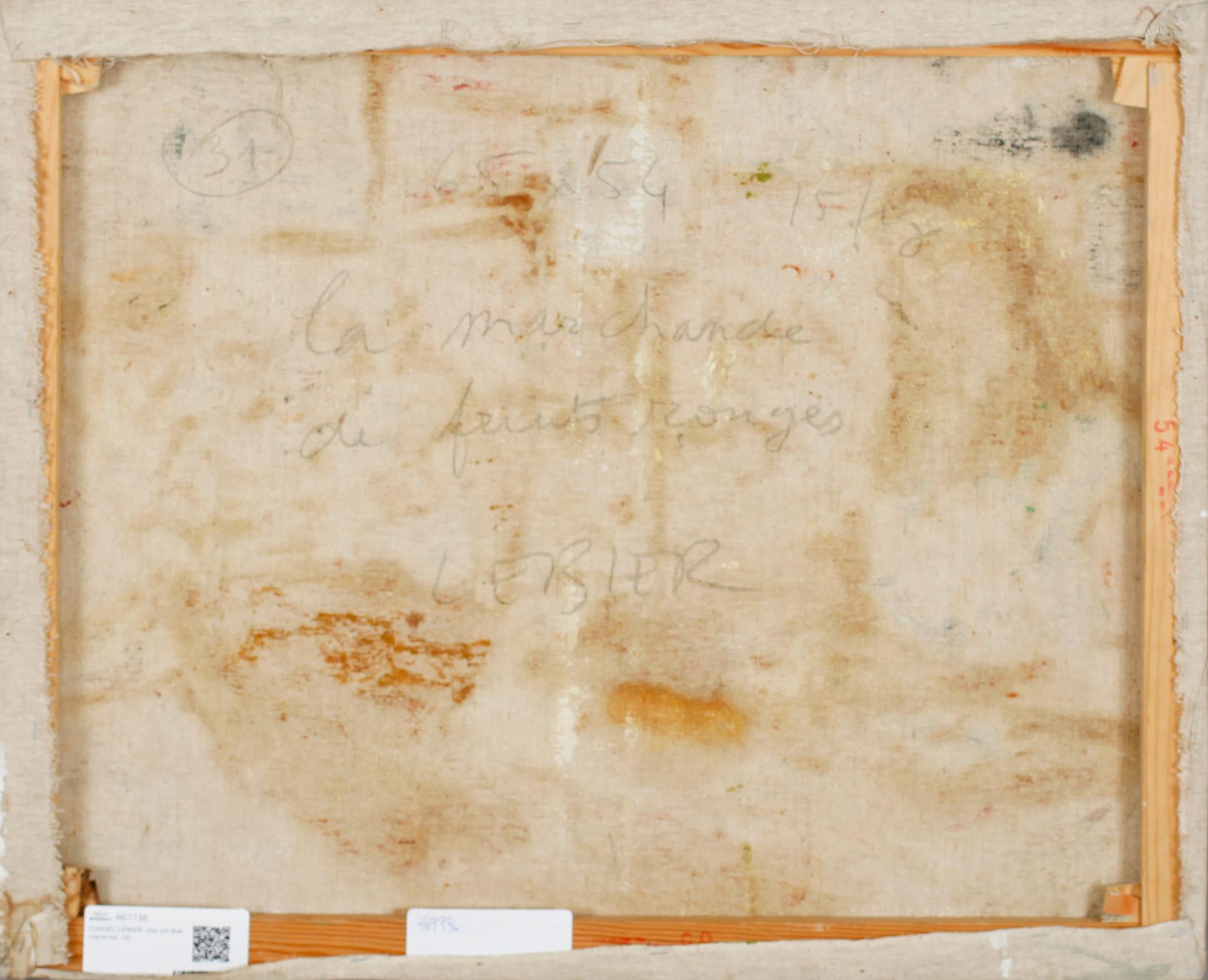 DANIEL LEBIER, olja på duk, signerad.