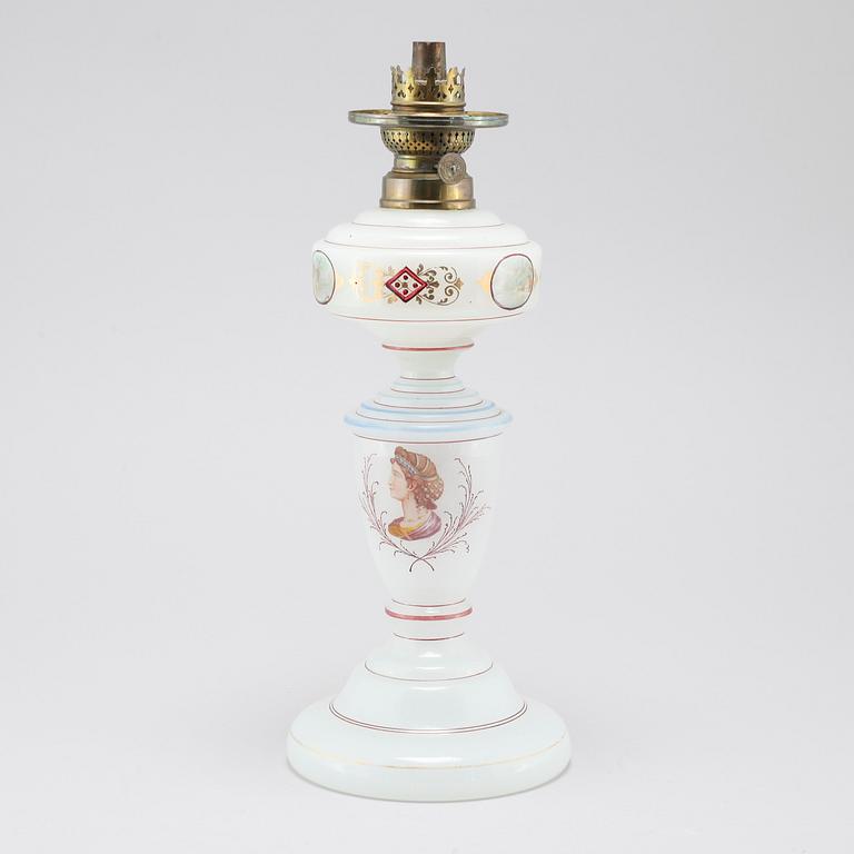 A kerosene table lamp, second half of the 19th century.