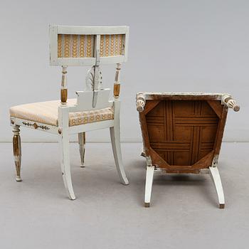 STOLAR, 6 st, empire, 1800-talets början.