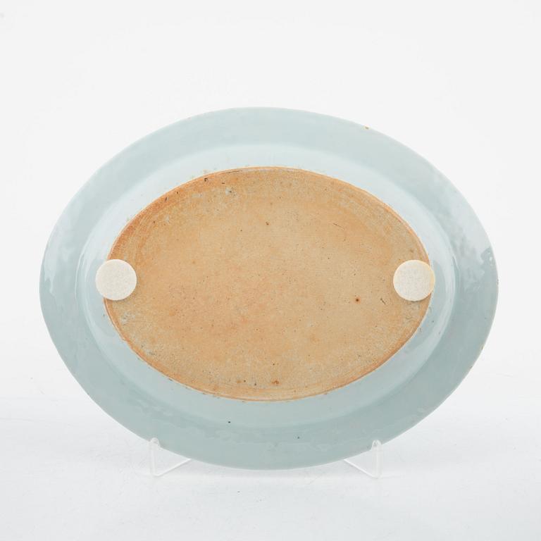 Serveringsfat, 3 st, porslin, Kina, Jiaqing (1796-1820).