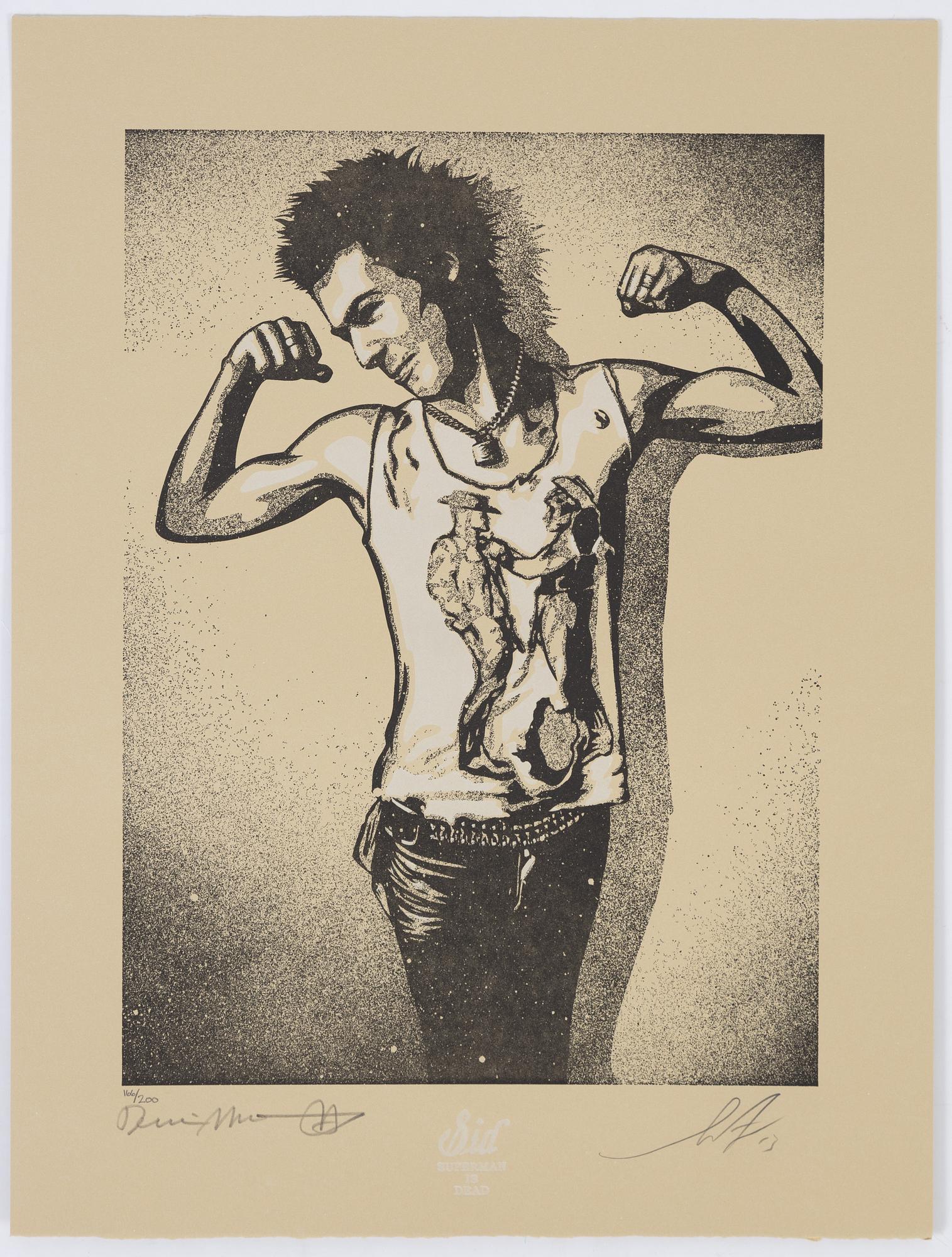 Shepard Fairey & Dennis Morris,  the complete portfolio with 10 letterpress prints, 2013. Each signed and numbered.