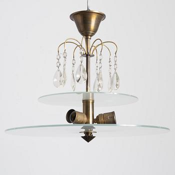 Erik Tidstrand, a model "26856" ceiling lamp, Nordiska Kompaniet, 1920s.