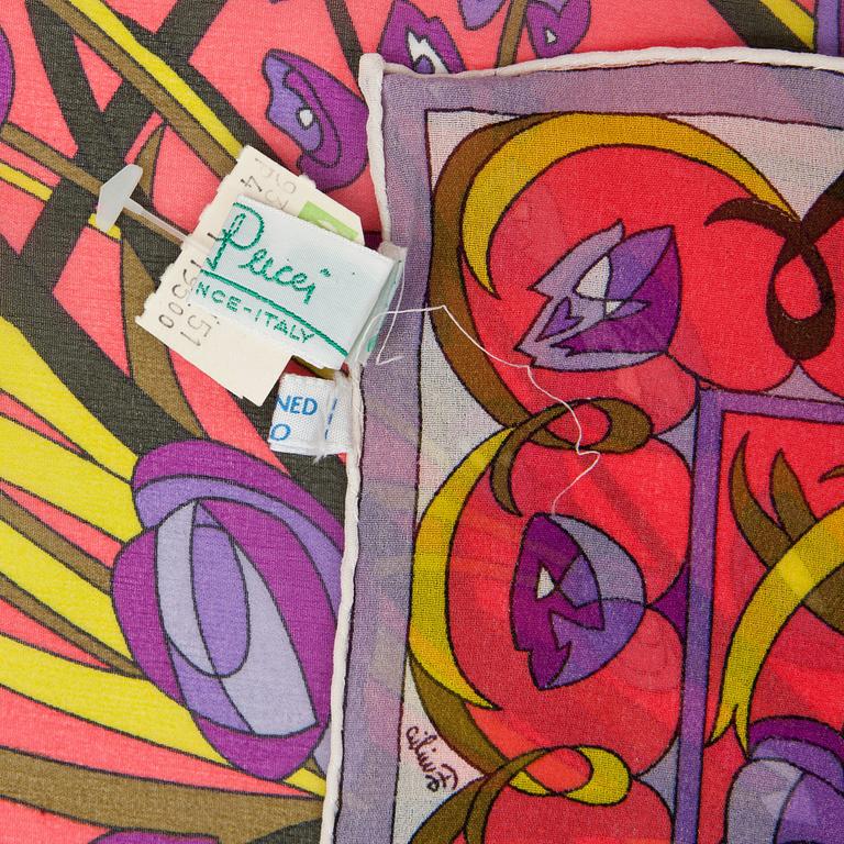 EMILIO PUCCI, a silk chiffong scarf.