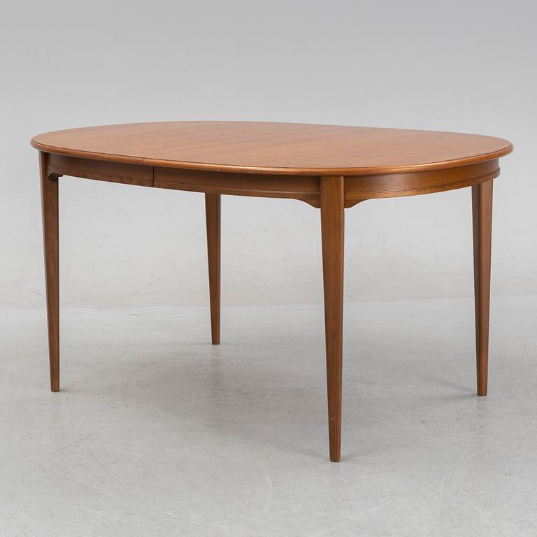 A 1960's 'Vindö' walnut veneered dining table by Svante Skogh.