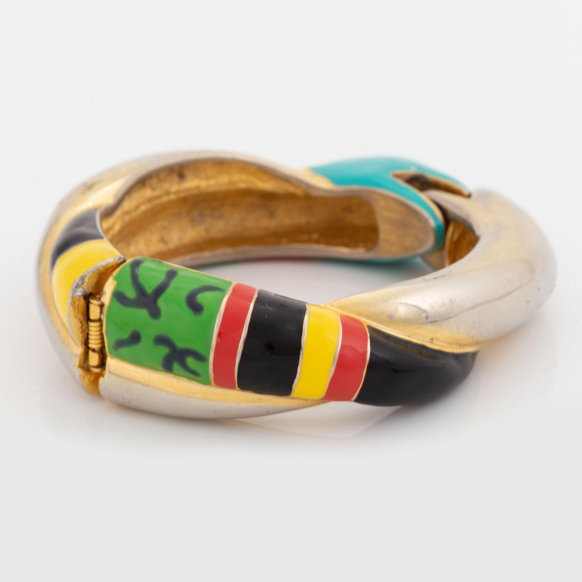 Niki de Saint Phalle, bangle and pendant, 1982.