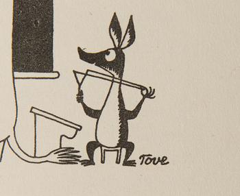 Tove Jansson, Booklet, A Tale of Moomintroll for Suomen Yhdyspankki, Helsinki 1956.