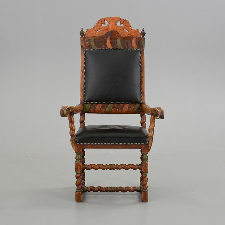 KARMSTOL, barock, 1700-tal.