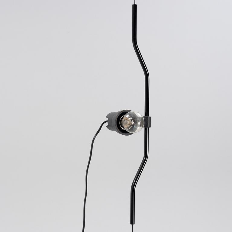 Achille Castiglioni & Pio Manzu, golvlampor/taklampor, ett par, "Parentesi", Flos, Italien.