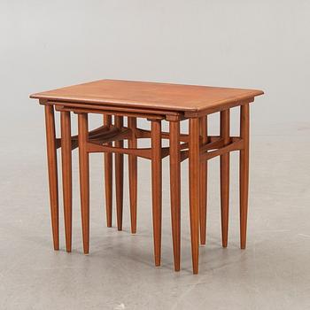 A Danish 1960s teak nesting table.