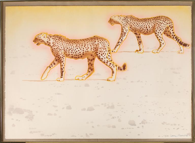 LARRY RIVERS, färglitografi, signerad, daterad -76 och  numrerad 53/100.