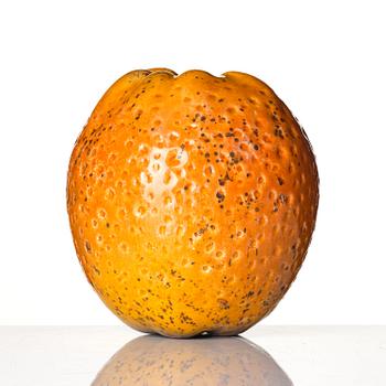 Hans Hedberg, a faience sculpture of an orange, Biot, France.