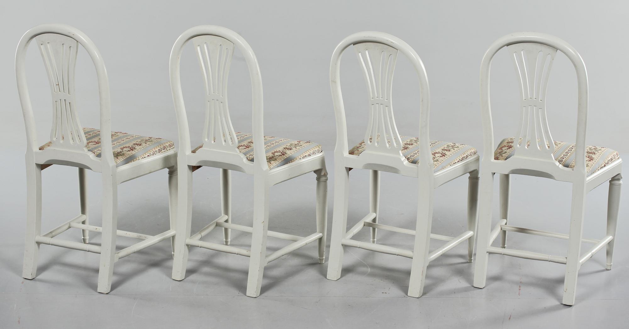 STOLAR, 4 st, sengustavianska, omkring år 1800.