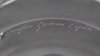 SKÅL, glas, Gunnar Cyrén, Orrefors, 1900-talets andra hälft.