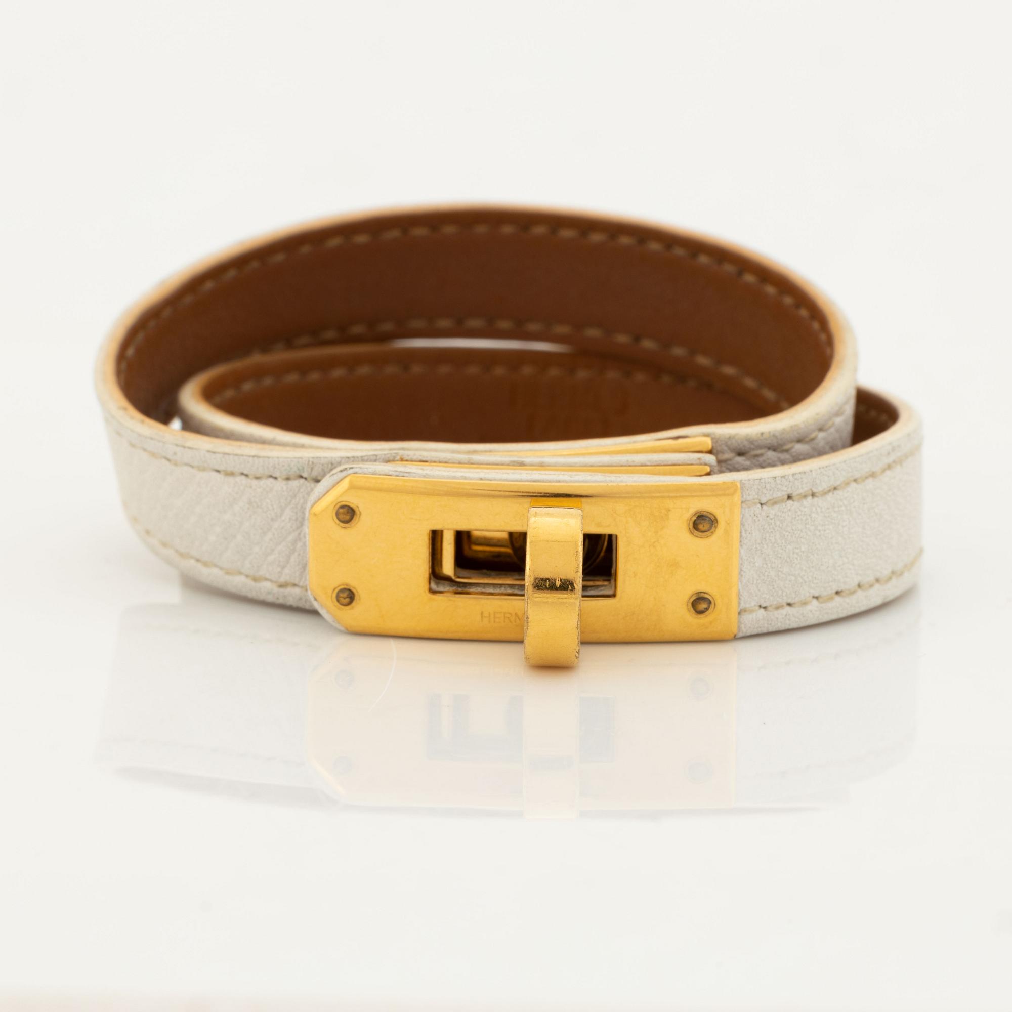 Hermès, a lether bracelet, "Kelly".