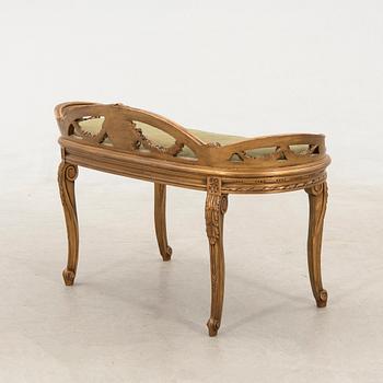 Mid/late 20th century Louis XV style bench.