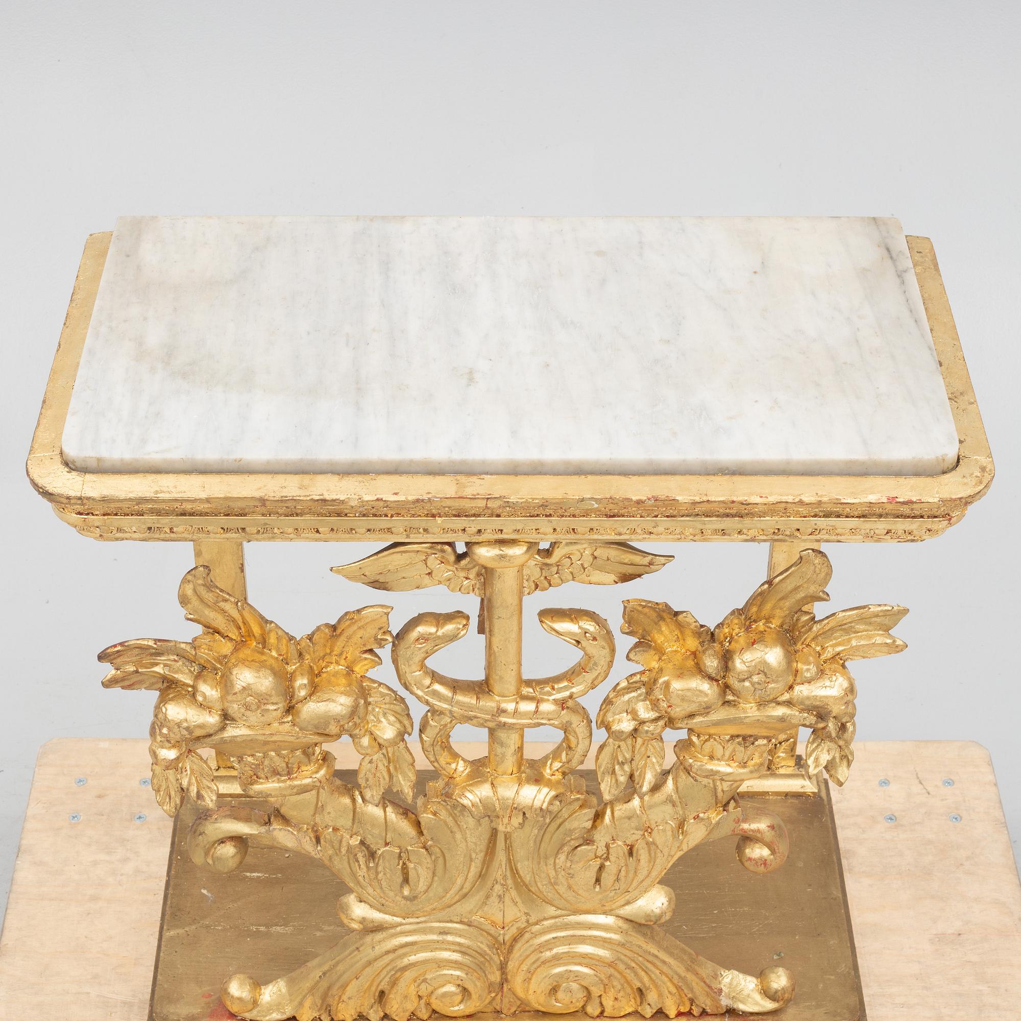 Console table, mid-19th century, Empire.