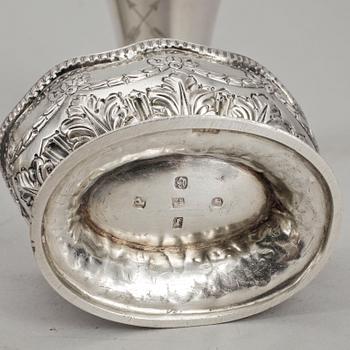 PARTI SILVER, 8 delar, framförallt England och Sverige, bland annat Birmingham 1897. Vikt ca 220 gram.