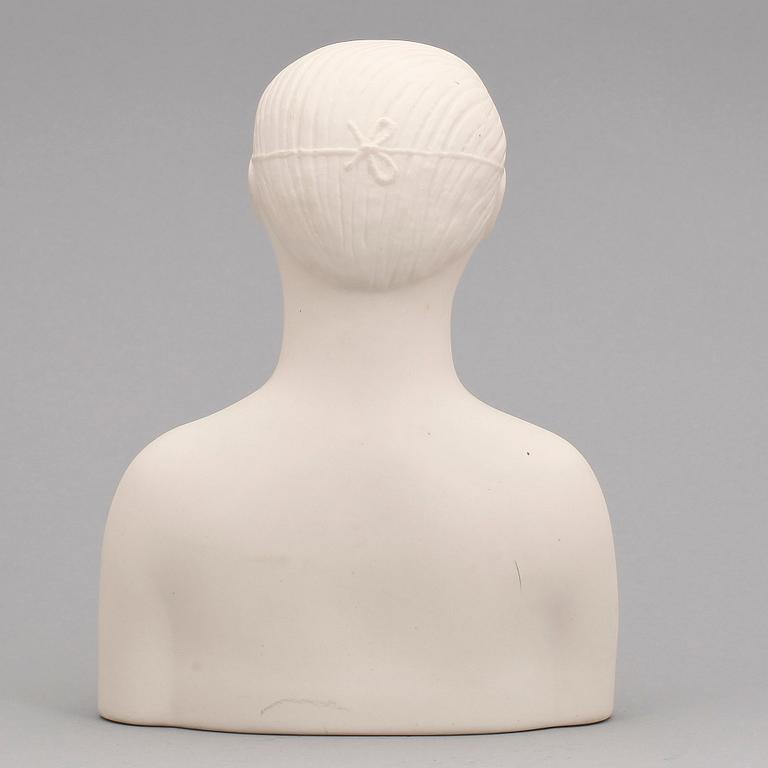 STIG LINDBERG, figurin, parian, "Mannen med masken", ur serien Figurin, Gustavsberg.