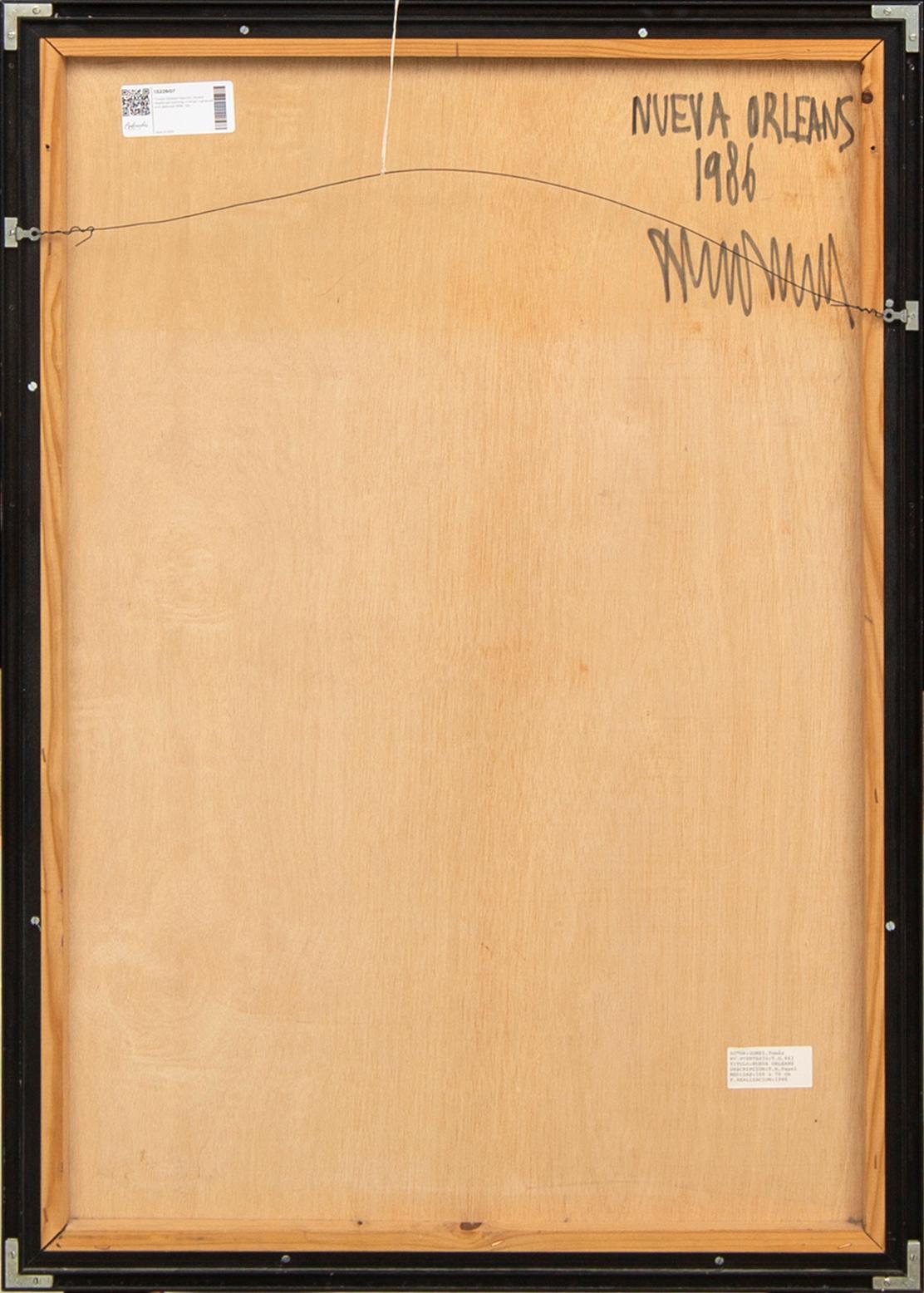 Tomás Gômez Gascón, a signed and dated mixed media.