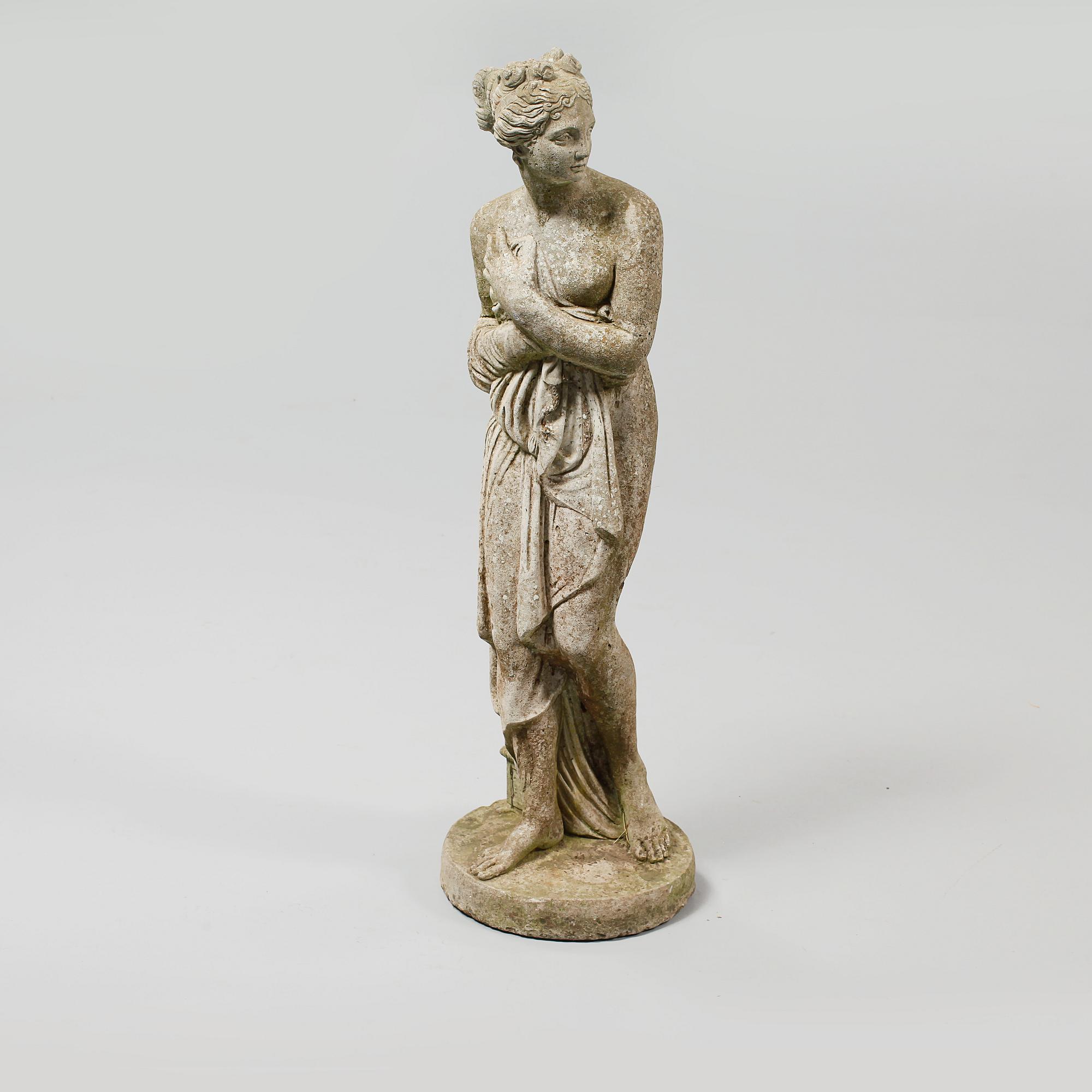 TRÄDGÅRDSSKULPTUR, gjutmassa, 1900-talets andra hälft.