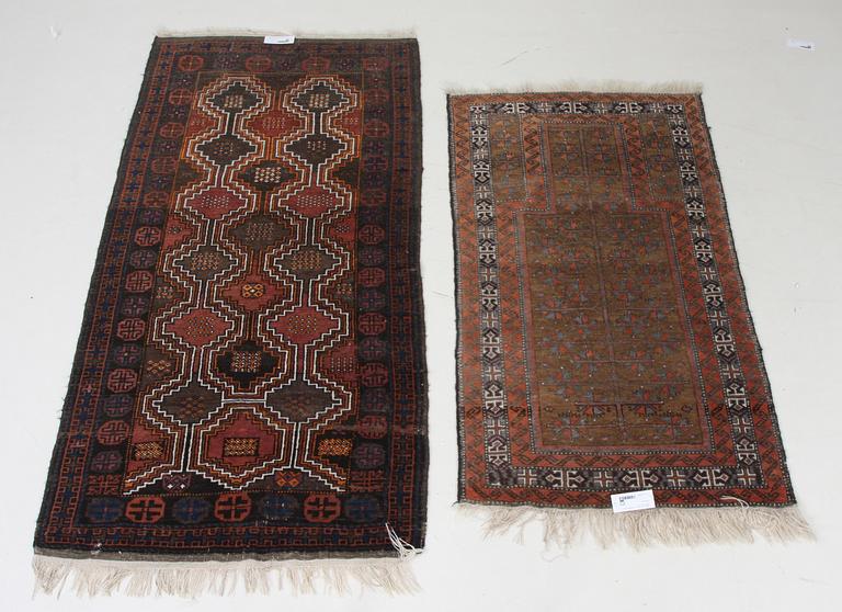 MATTOR, 2 st, orientaliska. 195 x 96 resp 150 x 87.