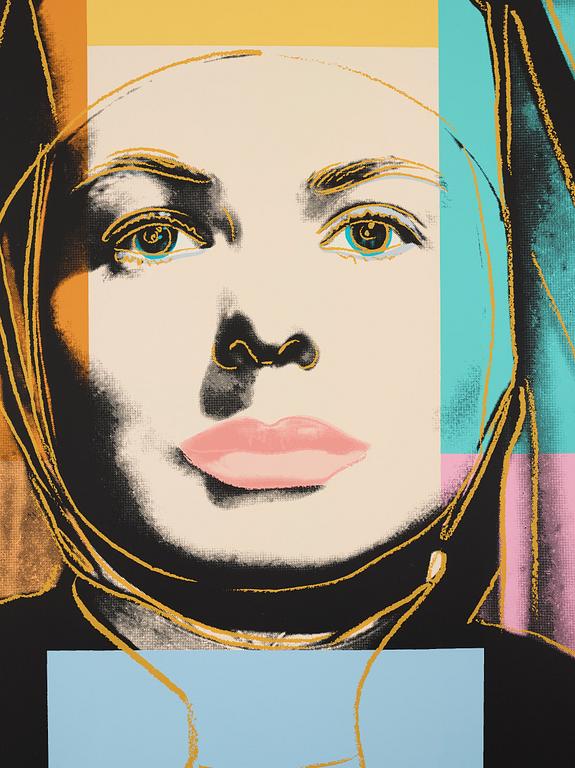Andy Warhol, "Three portraits of Ingrid Bergman by Andy Warhol".